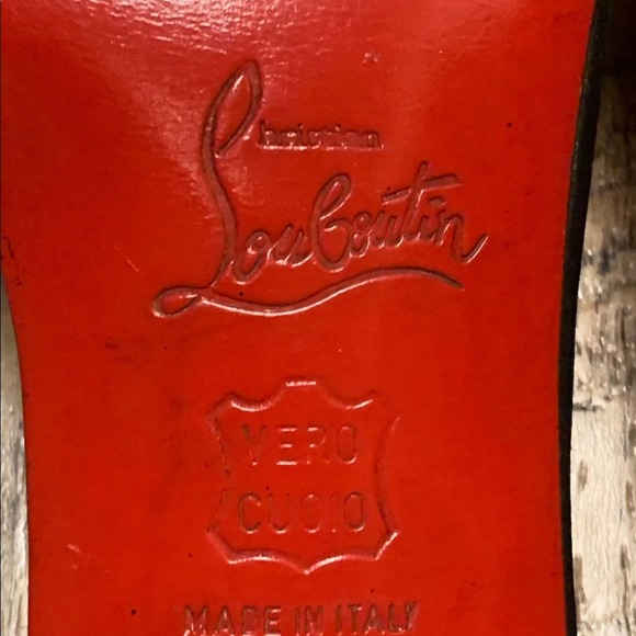 CHRISTIAN LOUBOUTIN Black CREPE SATIN 4” STILETTOS 40 1/2 - Picture 11 of 16